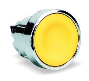 Picture of Nút ấn kích thước 22mm màu vàng Schneider ZB4BA5