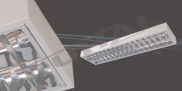 Picture of Máng đèn phản quang (gắn nổi) LDD 120/S - Duhal