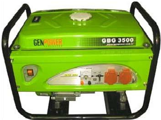 Picture of  Gasoline Portable Generators Genpower 3.5 KVA 230V - GBG3500