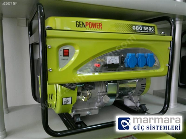 Picture of Gasoline Portable Generators Genpower 5.5 KVA 230V - GBG 5500