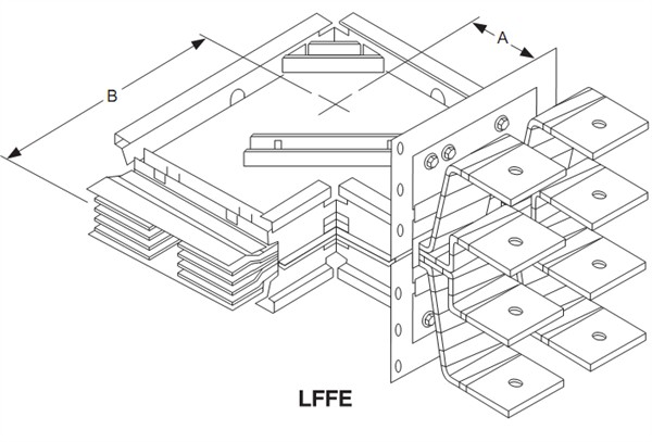 Picture of Elbow plus Flanged end I-LINE II Copper Busway Schneider