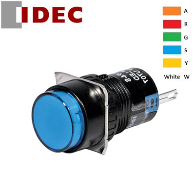 Picture of Nút nhấn có đèn màu xanh da trời Ø16 IDEC AL6M-M14S