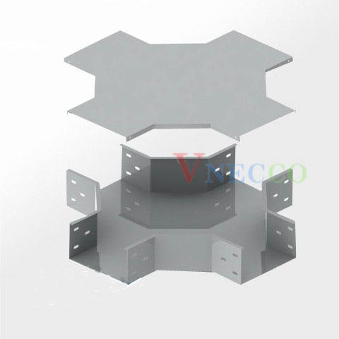 Picture of Cút máng 4 ngã không đột lỗ mạ kẽm FFTF1G50