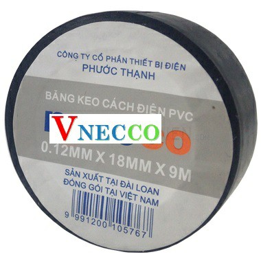 Picture of Băng keo điện PVC 20Y - đen Nanoco