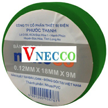 Picture of Băng keo điện PVC 20Y - xanh lá Nanoco