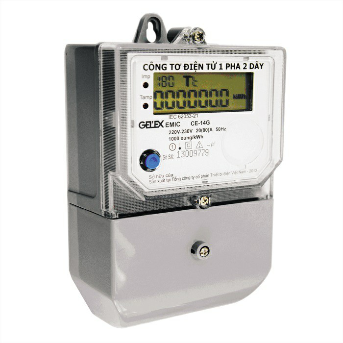 Picture of Công tơ điện tử Emic 1 pha 1 giá trực tiếp 10(80)A