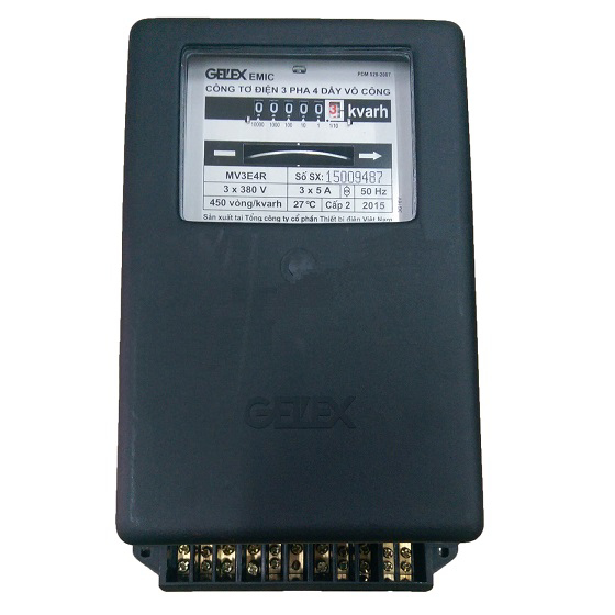 Picture of Công tơ điện Emic 3 pha 4 dây vô công gián tiếp 5A 380V CL2