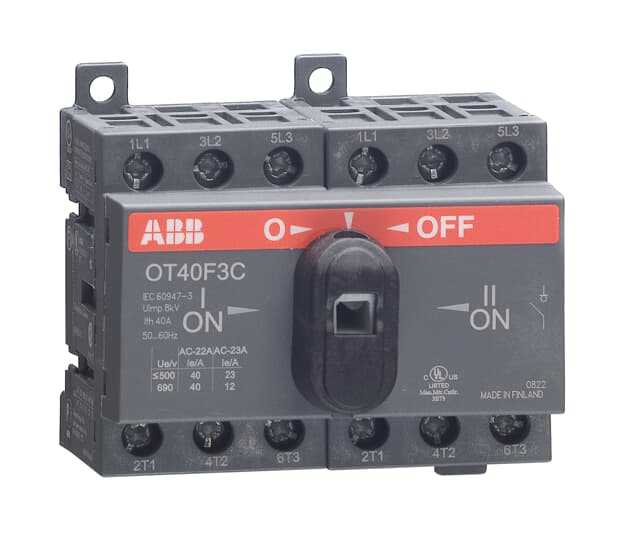 Picture of Bộ chuyển nguồn bằng tay ABB - 3P - OT40F3C 40A