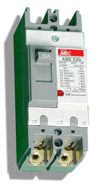 Picture of Cầu dao tự động cắt dòng rò Mccb LS 2 cực 15A 10kA - ABE52b
