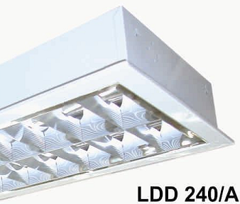 Picture of Máng đèn phản quang loại âm trần LDD 240/A - Duhal