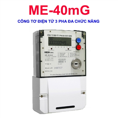 Picture of Công tơ điện tử 3 pha 1 giá 10(100)A CCX 1 (ME-40mG)