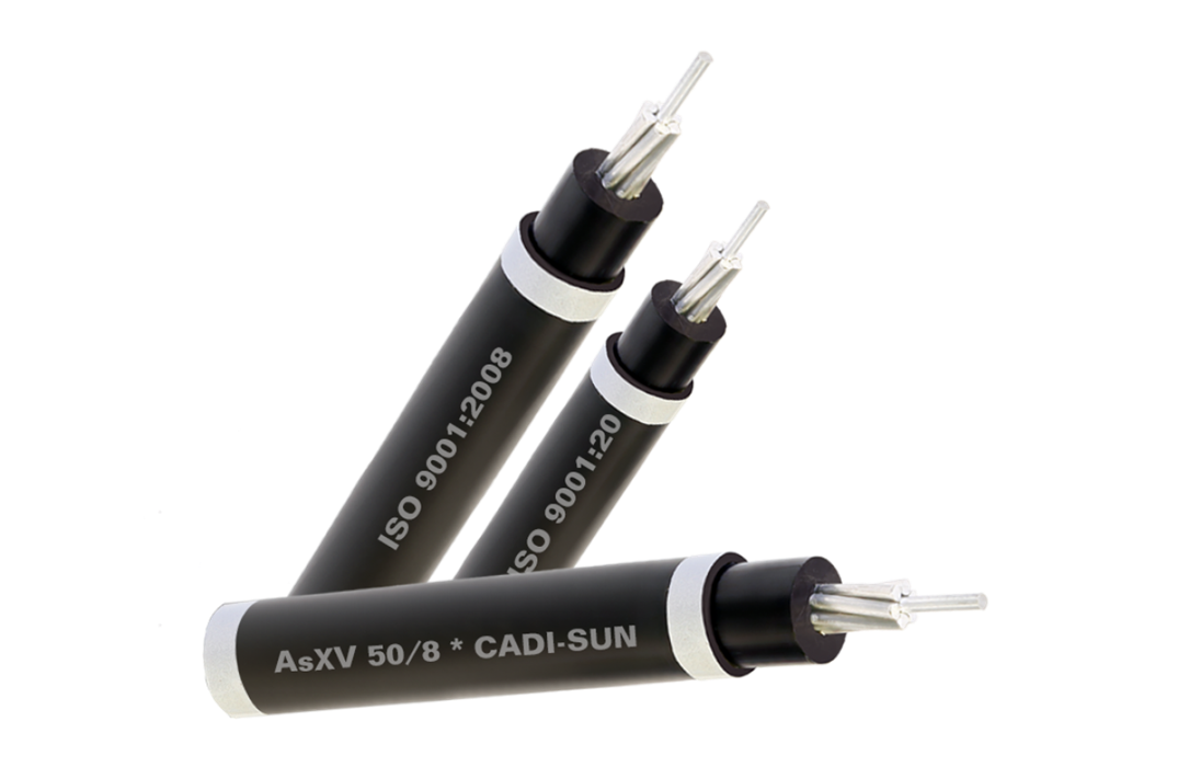 Picture of Cáp trung thế bán phần AsXE ruột nhôm lõi thép cách điện XLPE dày 2.5mm vỏ bọc HDPE AsXE/S 150/34-2.5 - Cadisun