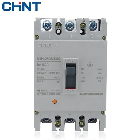 Picture of Cầu dao tự động dạng khối MCCB Chint NM1-125C-125 20KA 3P 415-690V