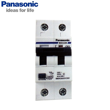 Picture of RCBO Panasonic BBDE22531CNV 2P 25A 6kA 30mA 240VAC