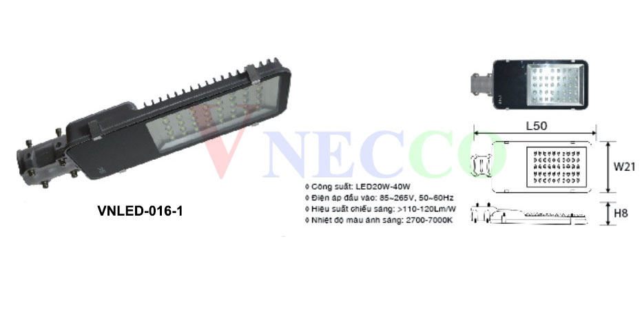Picture of Đèn đường Led VN-Led 016.1 - 20-40W