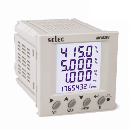 Picture of Đồng hồ đo điện đa năng, giám sát năng lượng Selec MFM284-C-CE (72x72)