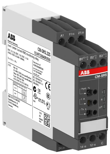 Picture of Rơ le giám sát dòng điện CM-SRS.22S 220-240 V AC ABB 1SVR730841R1500